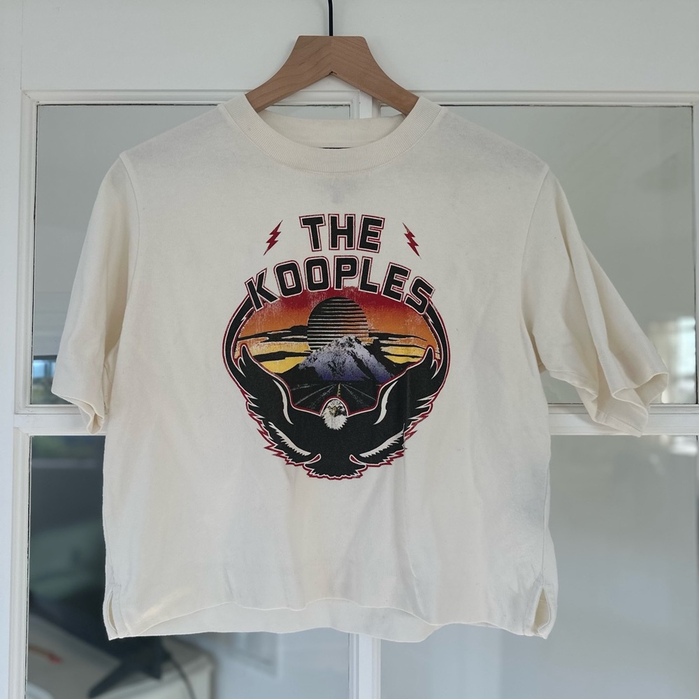 Kooples Short Sleeve T-Shirt With Eagle Print